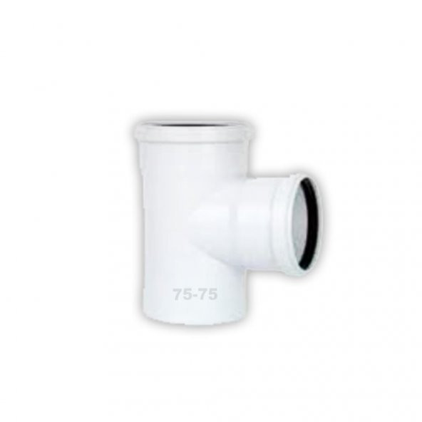 75*75 Pvc Çatal 87 Derece