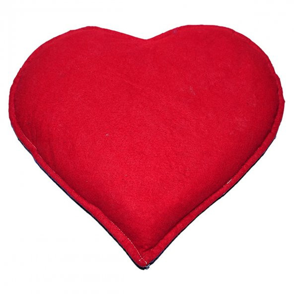 Kalp Desenli Doğal Kaya Tuzu Yastığı Mor - Kırmızı 2-3 Kg