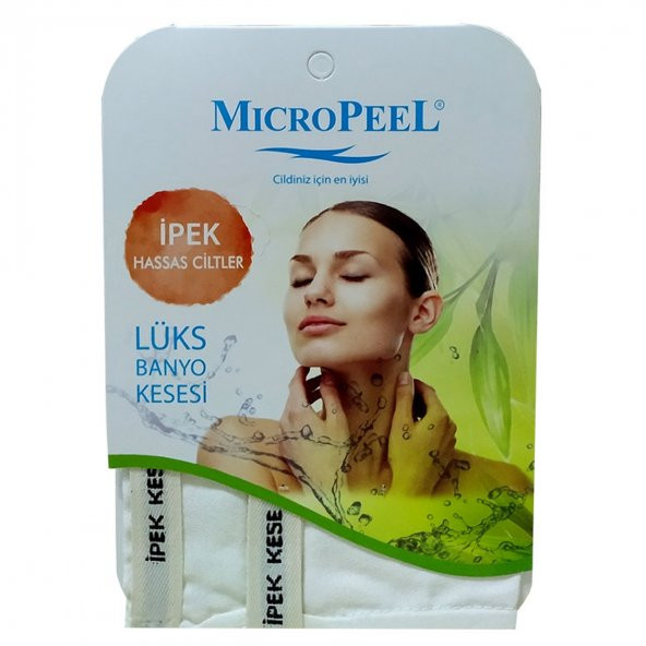 Micro Peel İpek Hassas Cilt İçin Banyo Kesesi Beyaz 16X25 - 2
