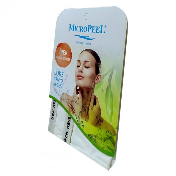 Micro Peel İpek Hassas Cilt İçin Banyo Kesesi Beyaz 16X25 - 3