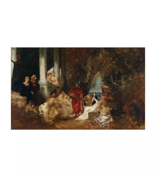 Hans Makart 5 Parça Kanvas Tablo 135X85 Cm - 5