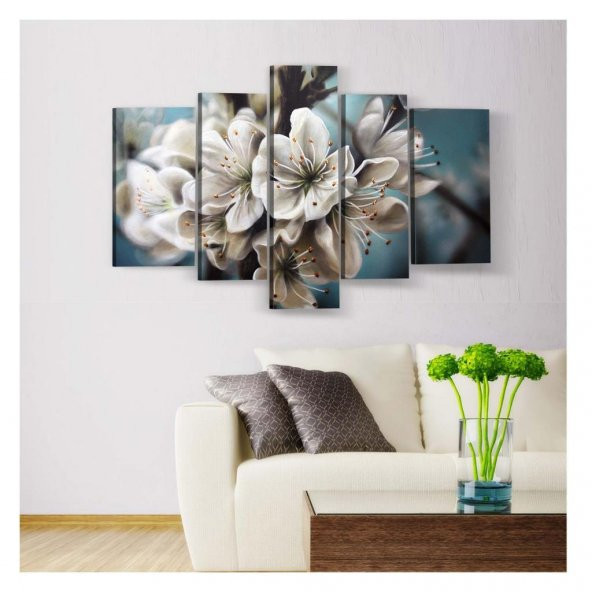 Peace 5 Parça Kanvas Tablo 135X85 Cm - 2