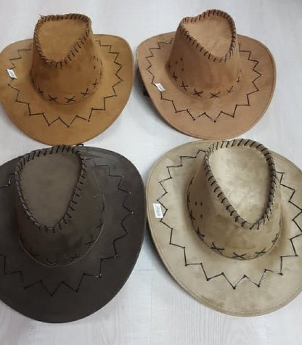 SÜET İPLİ KOVBOY ŞAPKASI - 3