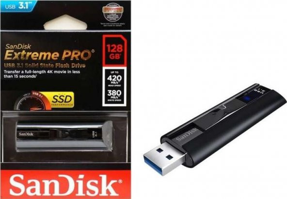 SanDisk Extreme PRO 128GB USB 3.1 USB Bellek (SDCZ880-128G-G46)