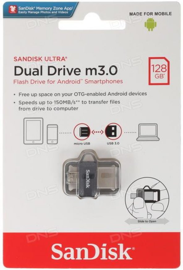 SanDisk Ultra Dual Drive 128GB OTG M3.0 Usb Bellek (SDDD3-128G-G46)