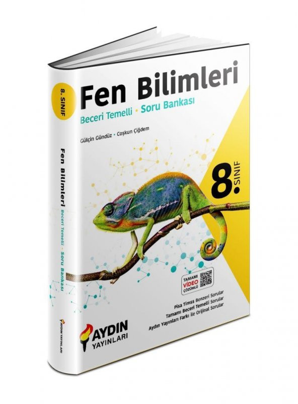 8.Sınıf Fen Bilimleri Beceri Temelli Soru Bankası Aydın Yayınları