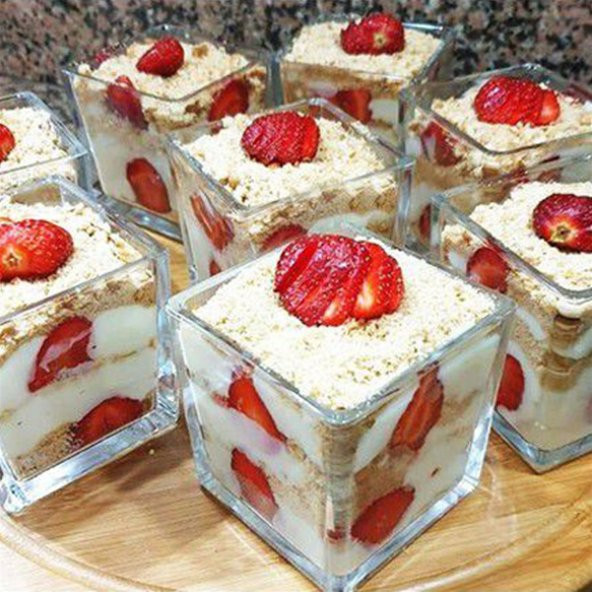 BALSA KARE MAGNOLİA KASESİ 6LI SET