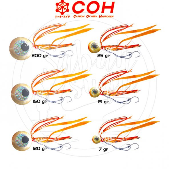 COH Kabura Slider Tai Rubber Jig Suni Yem 120gr. JRED - 3