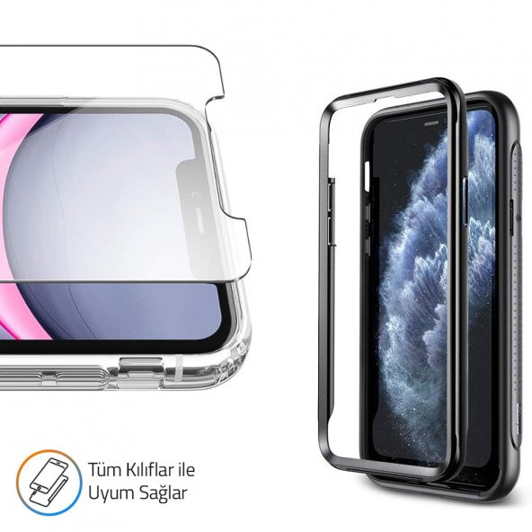NoTech Oppo Reno3 Pro Temperli Cam Ekran Koruyucu - 4