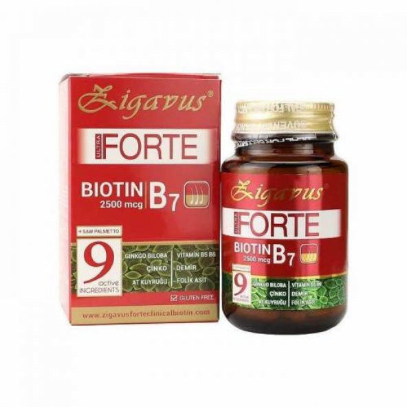 Zigavus Ultra Forte Biotin B7 2500mcg 30 Tablet - 1