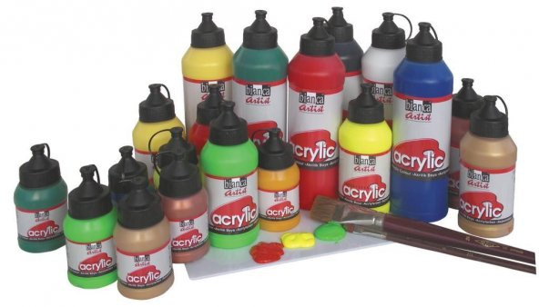 Bianca Artist Acrylic Metallic Yellow250ml - 5