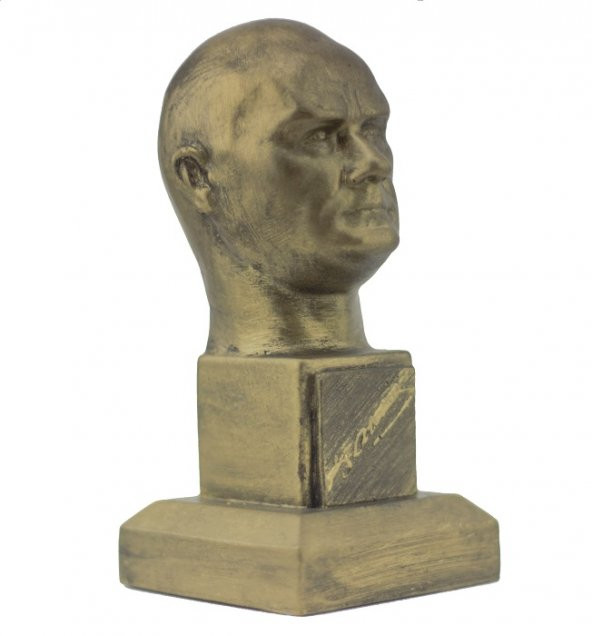 Mustafa Kemal Atatürk Masaüstü Biblo İmzalı 12x5,5 cm