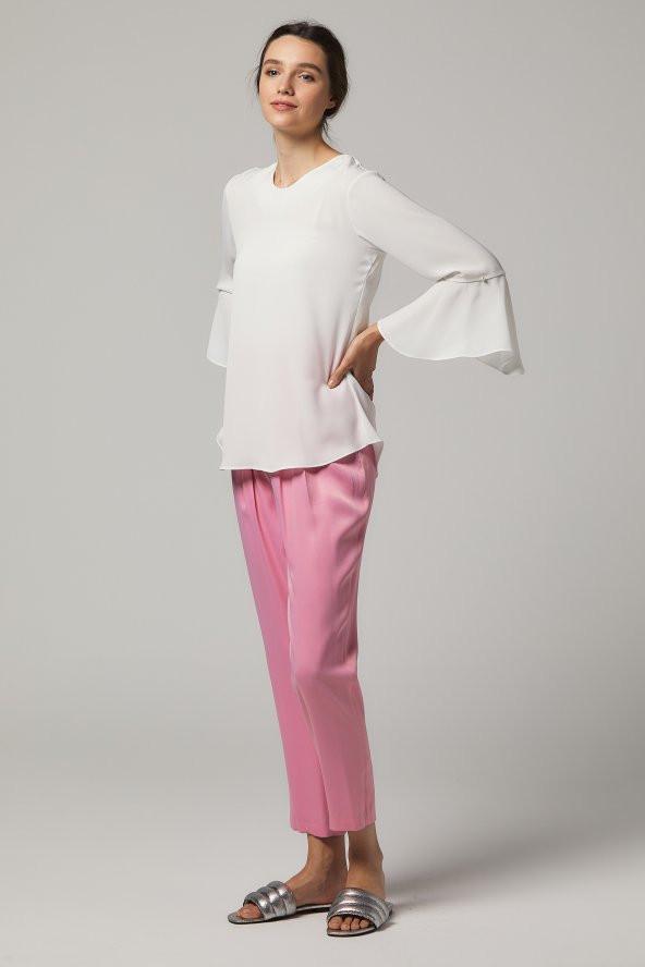 BAYAN ABİYE BLUZ SORALLİNE '' 4195 KREM