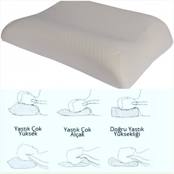 SOFTLIFE ORTOPEDİK BOYUN YASTIĞI. BOYUN KAVİSİNE UYGUN VİSCO YASTIK - 2