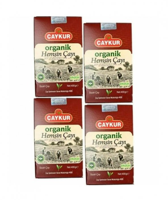 ÇAYKUR ORGANİK HEMŞİN 500 GR 4LÜ PAKET.400 GR x 4 ADET ORGANİK HEMŞİN ÇAYI