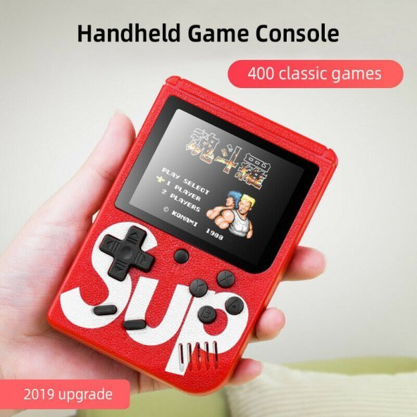 Sup Video Oyun Konsolu 400 Nostalji Oyunlu Mini Atari Gameboy - 7