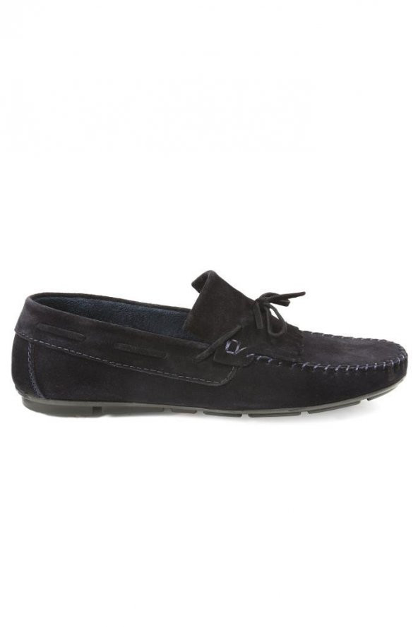 Hakiki Süet Deri Lacivert Günlük Erkek Ayakkabı - 5