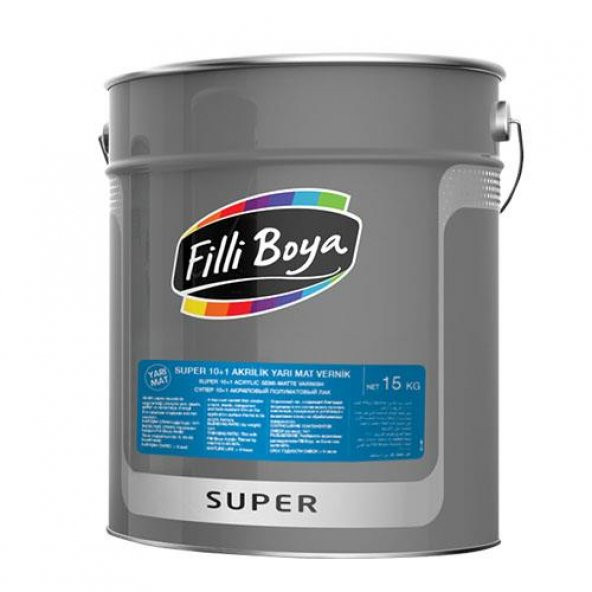 Filli Boya Süper Akrilik Vernik 10+1 Mat10 15+1.5 Kg - 1