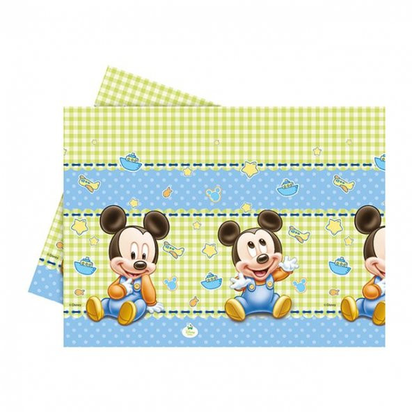 Mickey Mause Disney Temalı  Masa Örtüsü  Baby 120X180 Cm