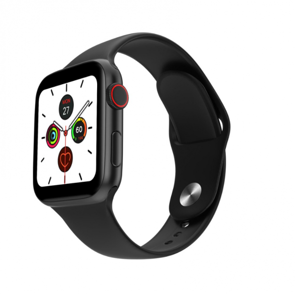 Tasarım Harikası T500 Smart Watch - Ios Uyumlu Türkçe Menü Dokunmatik Akıllı Saat (siyah)