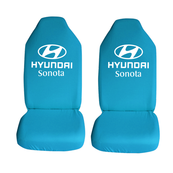 Hyundai Sonota Özel Araba Oto Koltuk Kılıfı Ön Arka Takım Turkuaz Penye Araca Özel Baskılı