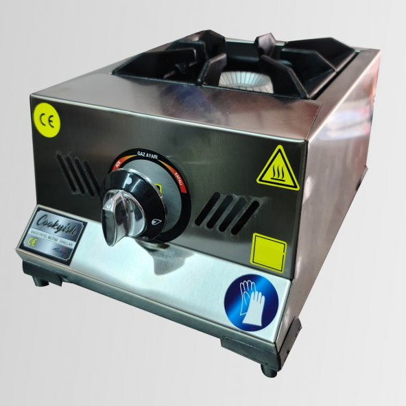 Setüstü Emniyet Ventilli Tekli Lokanta Ocağı Lpg(Tüp)/Doğalgaz (CE)