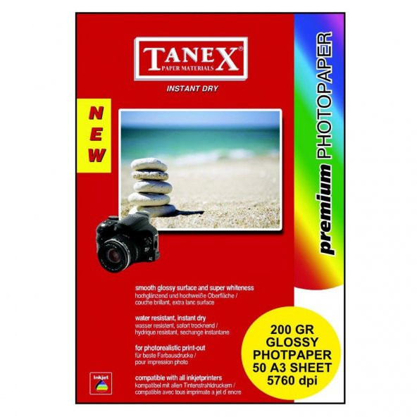 TANEX FOTOGRAF KAGIDI A4 (21X30) 200gr 25 LI