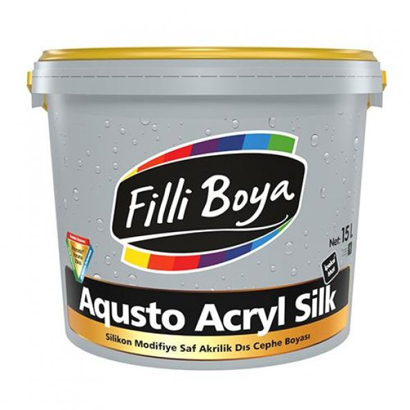 Filli Boya Aqusto Acryl Silk Saf Akrilik Dış Cephe Boyası 15 Lt