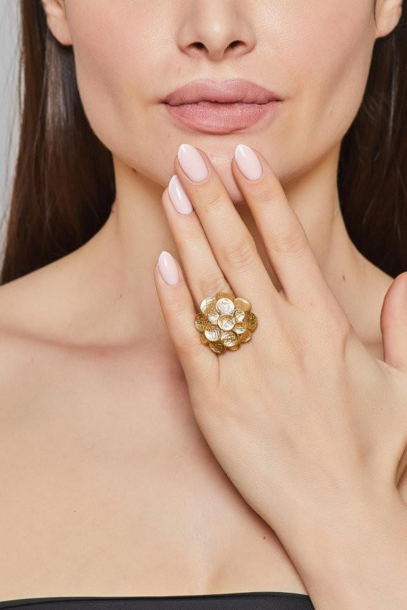 ZeyDor Antik altın kaplama  Tasarım Yüzük  1568 - 2