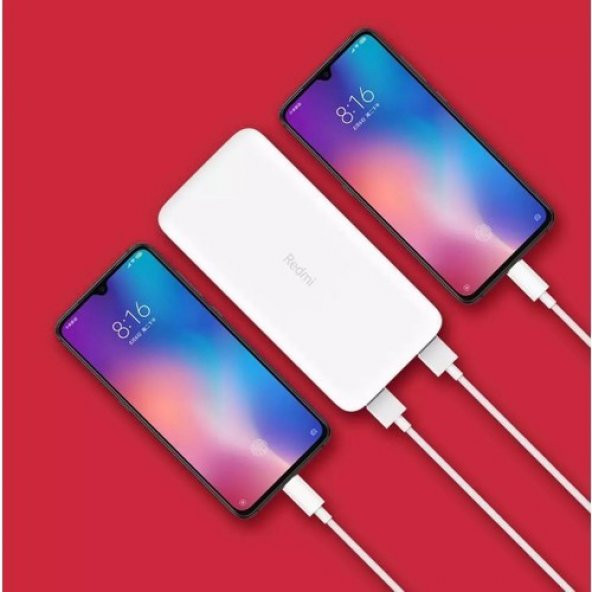 Xiaomi Redmi 10000 Mah Taşınabilir Hızlı Şarj Cihazı - 12w 2 Usb Çıkışlı Powerbank