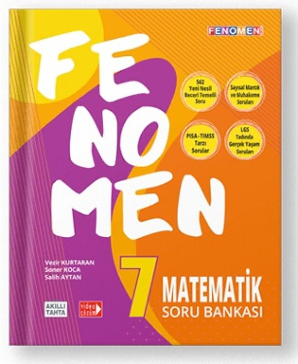 Fenomen Okul 7. Sınıf Matematik Soru Bankası B İleri Düzey 2023