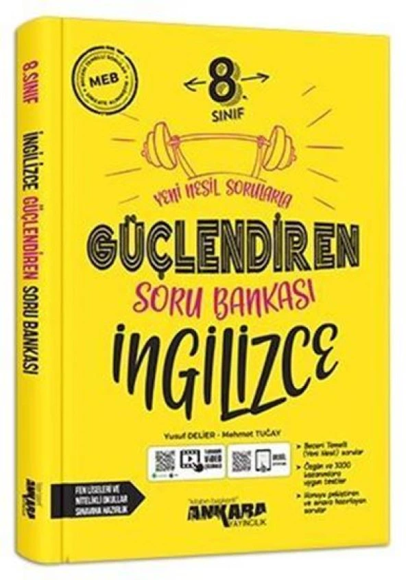 Ankara 8. Sınıf Lgs İngilizce Güçlendiren Soru Bankası 2023