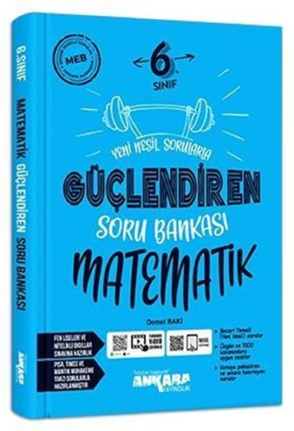 Ankara 6. Sınıf Matematik Güçlendiren Soru Bankası 2023