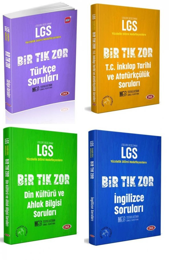 Data 8. Sınıf Lgs Bir Tık Zor Sözel Soruları Seti Yeni 2021 - 1