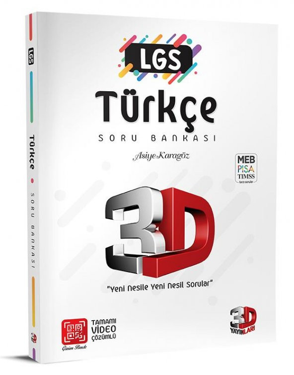 3D Yayınları 2024 8. Sınıf Lgs Türkçe Soru Bankası