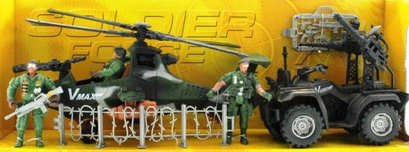 Atv ve Helikopterli Askeri Oyun Seti