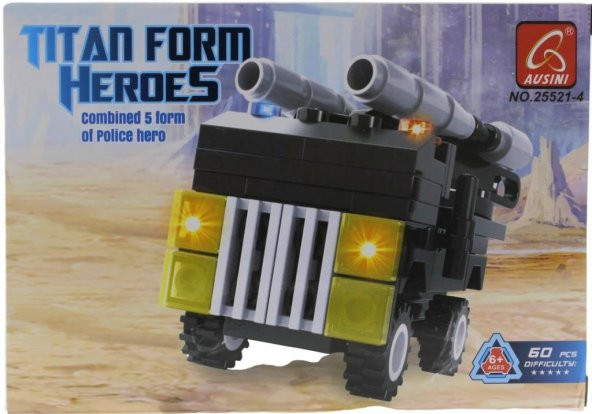 Ausini 60 Parça Titan Polis Panzer 25521-4 - 1