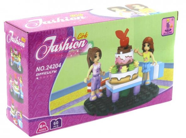 Ausini 60 Parça Fashion Girls Doğumgünü Seti