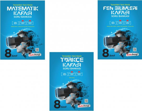 Kafadengi 8. Sınıf Lgs Matematik Türkçe Fen Kafası Soru Seti 2023 ürün görseli