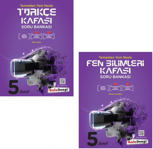 Kafadengi 5. Sınıf Türkçe Fen Bilimleri Kafası Soru Bankası Seti 2023