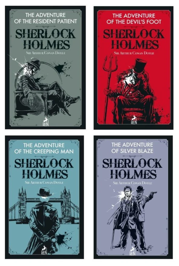 Sherlock Holmes İngilizce Roman Seti 4 Kitap