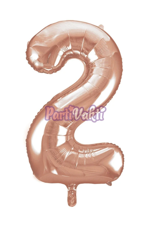 2 Rakam Rose Gold Folyo Balon 40 cm - 2