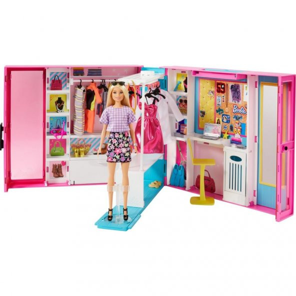 Barbie® Bebek ve 25ten fazla aksesuar ile Barbienin Rüya Gardırobu™ GBK10