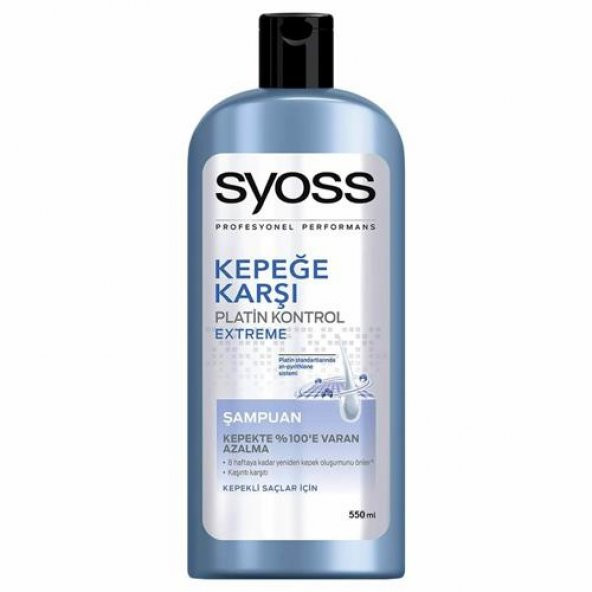Syoss Kepeğe Karşı Platin Kontrol Extreme Şampuan 550ml