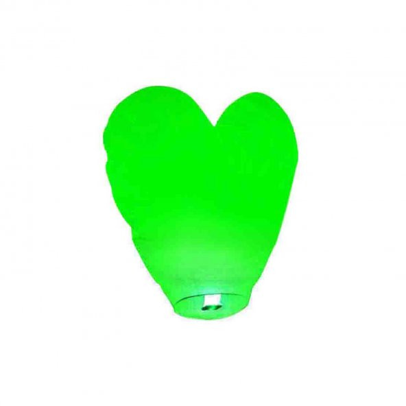 Dilek Feneri Kalpli Model - Kalıpli Dilek Feneri 80X80 CM  Yeşil