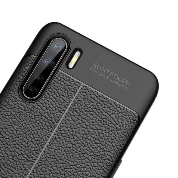 Oppo Reno 3 Oppo A91 Kılıf Deri Desenli Kamera Çıkıntılı Silikon - 7