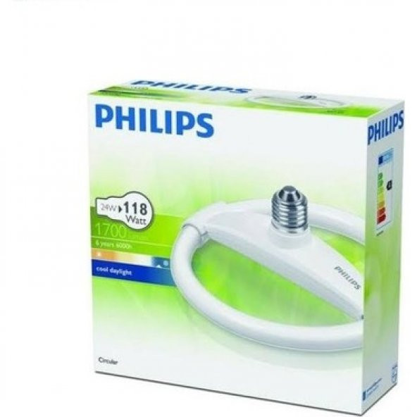 Philips Circular E27 Duylu 24W - Beyaz Işık - Simit Lamba - 2