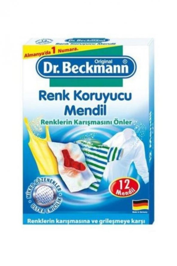Dr. Beckman Renk Koruyucu Mendil 12Li