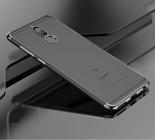 Huawei Mate 10 Lite Kılıf Zore Dört Köşeli Lazer Silikon - 3