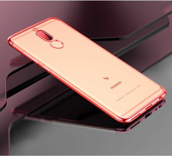 Huawei Mate 10 Lite Kılıf Zore Dört Köşeli Lazer Silikon - 4